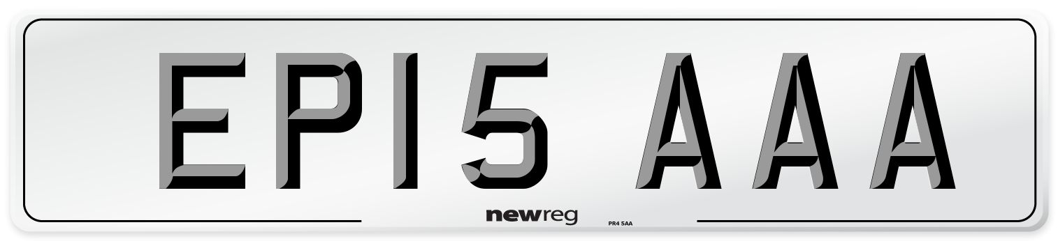 EP15 AAA Number Plate from New Reg